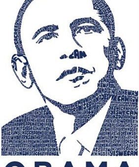 Barack Obama - Words into Image Online now