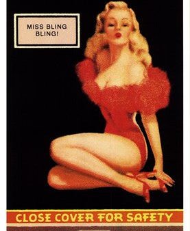 Miss Bling Bling Pin-Up Cheap