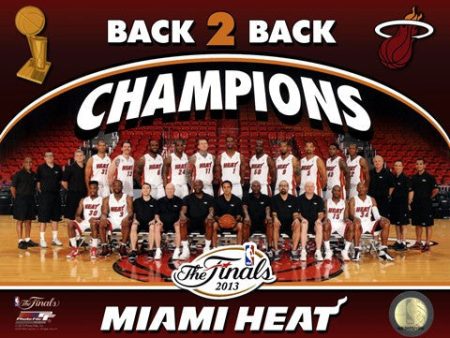 Miami Heat 2013 NBA Champions Team Photo Discount