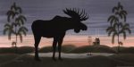 Moose at Dusk Sale