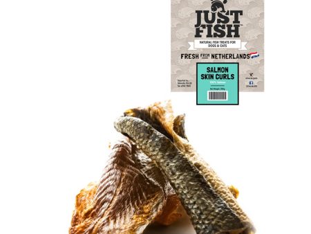 Just Fish Salmon Skin Curls Dog & Cat Treats 250g Fashion