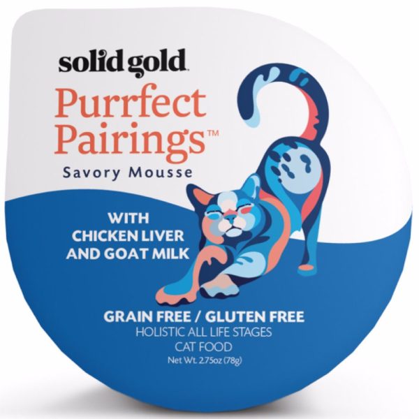 Solid Gold Purrfect Pairings With Chicken Liver & Goat Milk Cup Cat Food 78g Fashion