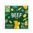 PetCubes Raw Beef Grain-Free Frozen Dog Food 2.25kg Hot on Sale