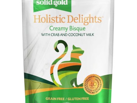 Solid Gold Holistic Delights Creamy Bisque With Crab & Coconut Milk Pouch Cat Food 85g on Sale