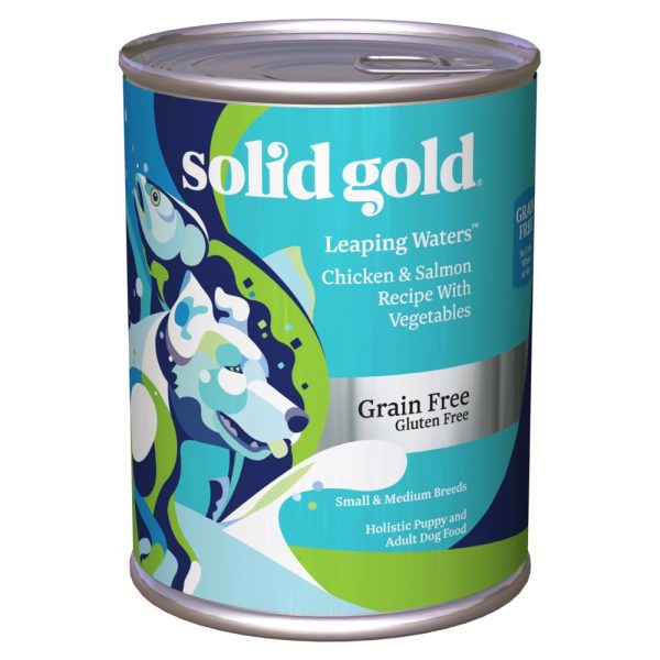 Solid Gold Leaping Waters Chicken, Salmon & Vegetables Canned Dog Food 374g Online