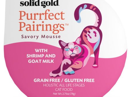 Solid Gold Purrfect Pairings With Shrimp & Goat Milk Cup Cat Food 78g Online now