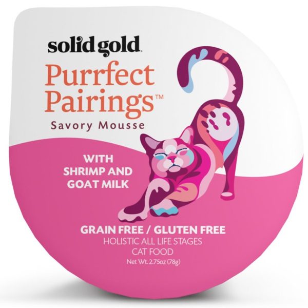 Solid Gold Purrfect Pairings With Shrimp & Goat Milk Cup Cat Food 78g Online now