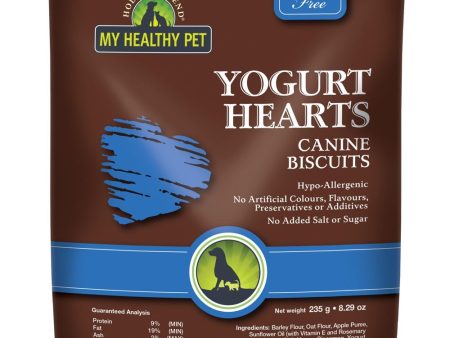 Holistic Blend Yogurt Hearts Biscuit Dog Treats 235g Fashion