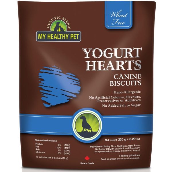 Holistic Blend Yogurt Hearts Biscuit Dog Treats 235g Fashion