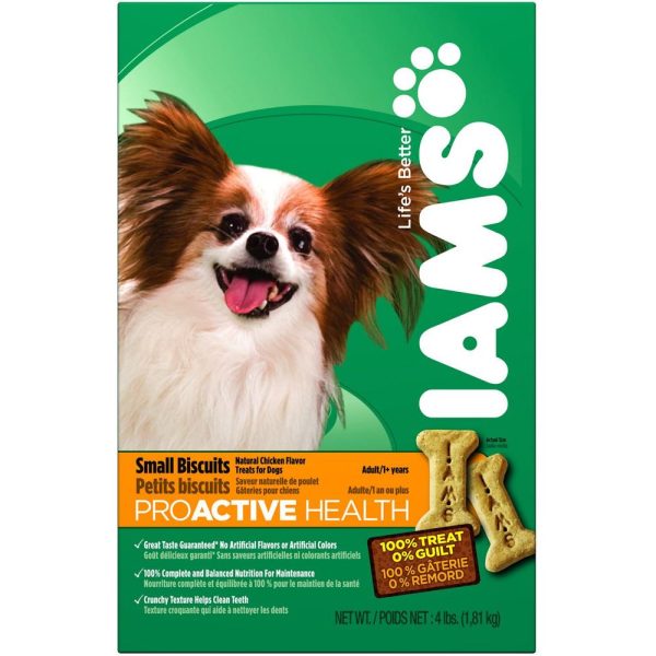 Iams ProActive Health Adult Small Dog Chicken Dog Biscuits 300g Discount