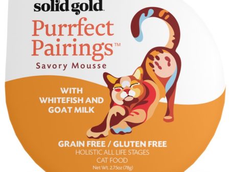 Solid Gold Purrfect Pairings With Whitefish & Goat Milk Cup Cat Food 78g on Sale