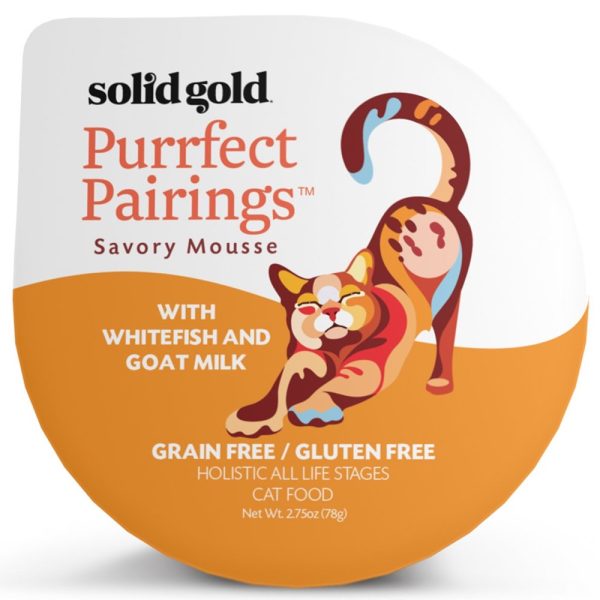 Solid Gold Purrfect Pairings With Whitefish & Goat Milk Cup Cat Food 78g on Sale