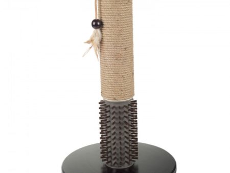 All For Paws Mochachino Scratching Cat Post with Rubber Bristles Online Hot Sale