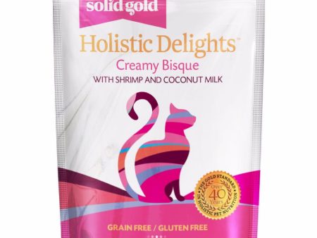 Solid Gold Holistic Delights Creamy Bisque With Shrimp & Coconut Milk Pouch Cat Food 85g Online