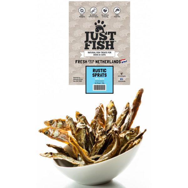 Just Fish Rustic Sprats Dog & Cat Treats 140g For Cheap