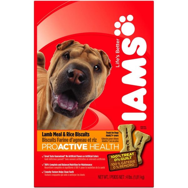 Iams ProActive Health Adult Lamb Meal & Rice Dog Biscuits 300g Hot on Sale