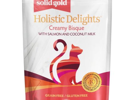 Solid Gold Holistic Delights Creamy Bisque With Salmon & Coconut Milk Pouch Cat Food 85g For Discount