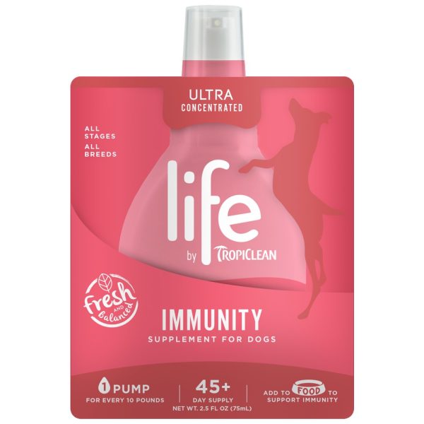 Life by Tropiclean Immunity Supplement for Dogs 2.5oz Supply