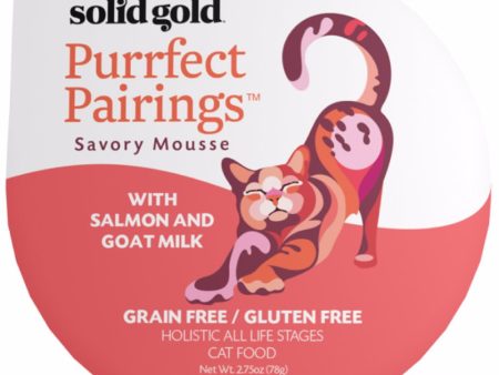 Solid Gold Purrfect Pairings With Salmon & Goat Milk Cup Cat Food 78g For Cheap