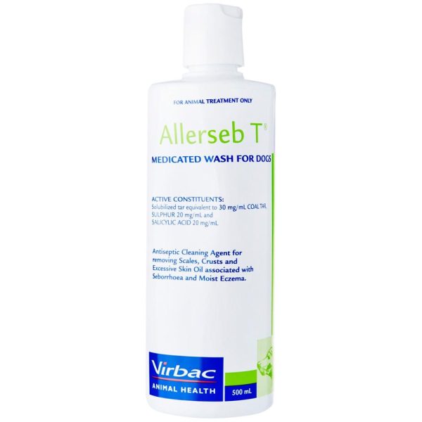 Virbac Allerseb T Medicated Dog Shampoo 500ml Online now