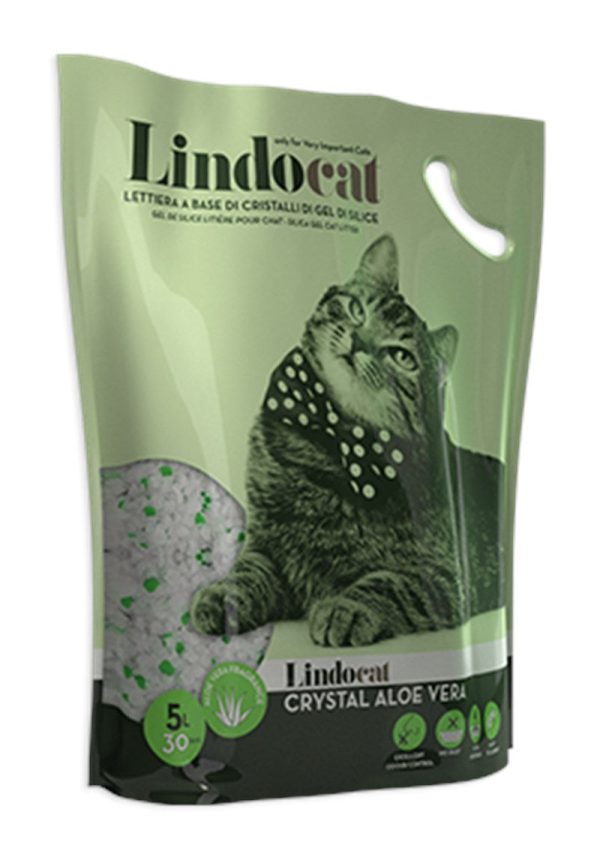 Lindocat Crystal Aloe Vera Silica Gel Cat Litter 5L on Sale