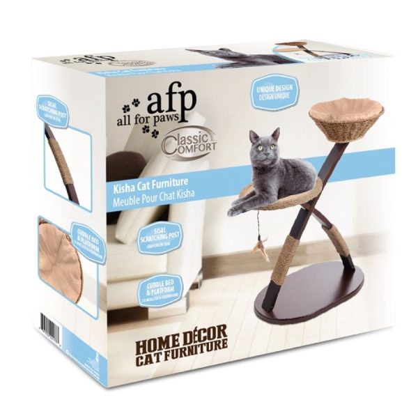 All For Paws Kisha Double Cat Perch Hot on Sale