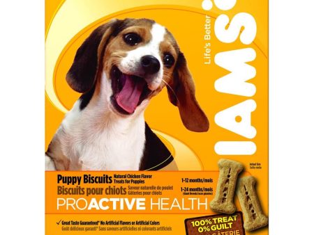 Iams ProActive Health Puppy Chicken Dog Biscuits 300g Hot on Sale