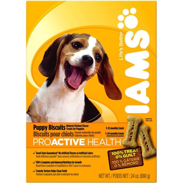 Iams ProActive Health Puppy Chicken Dog Biscuits 300g Hot on Sale